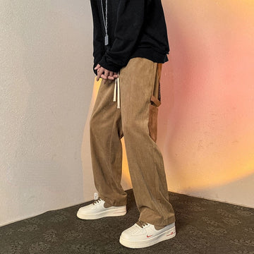 Aidase  Y2K Mens Vintage Streetwear Casual Cargo Pants Harajuku Overalls Straight Corduroy Alt Pantalones Hombre Trousers Men Clothes aidase-shop